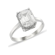 Altın Baget Yüzük - 722000024277 Sarı Altın