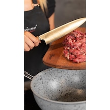 Stone-age Çizilmez Yanmaz Yapışmaz 26 Cm Wok Tava Belirtilmemiş