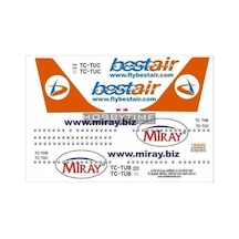 Babibi Dat01052 1/144 Ölçek, Best Air, Airbus A321, Dekal Çıkartma