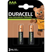 Duracell 750 Mah Şarjlı İnce Pil 2'li - -popvitrin Duracell