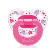 Wee Baby Desenli Damaklı Emzik No:1 Pembe 0-6 Ay