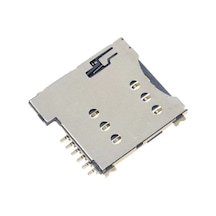 Micro Sim Kart Soket 6 Pin Self Push Holder Gsm Apple Iphone 4 Uyumlu