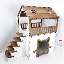 Kedi Evi 2 Katlı 70 x 42 x 35 CM 3 MM Mdf