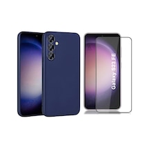 Samsung Galaxy Uyumlu S23 Fe İle Soft Yumuşak Telefon Kılıfı Ve 5d Tam Kaplayan Cam Ekran Koruyucu