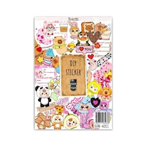 Cute Baby My Dıy Sticker Book 24 17 Cm 16 Sayfa Özel Tasarım Rengarenk Sticker Kitabı 1