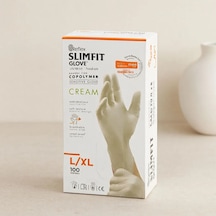 Pudrasız Slimfit Muayene Eldiveni L-xl Krem