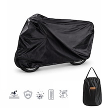 Microcase Universal Su Geçirmez Motosiklet Scooter Brandası Örtüsü Lastikli Taşıma Çantalı 185x70x100 Cm Al5493