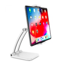Ally Q010 Ayarlanabilir Masaüstü Tablet ve Telefon Tutucu Stand Beyaz