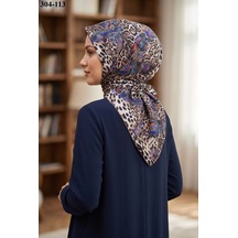 Sharell Leopar Desenli Soft Pamuk Eşarp 304-113 Çok Renkli
