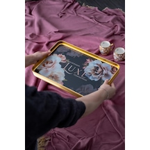 Luxe Milla Cam Tepsi - 39 Cm Çok Renkli