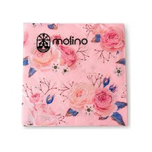 Desenli Peçete Seti 20 Li Dekoratif Kağıt Peçete Çiçekli & Vintage & Modern Tasarımlar Açık Pembe-pembe Çiçekli