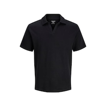 Jack & Jones Jack&jones Montauk Split Erkek Siyah Polo Yaka Tişört Jack & Jones Jack&jones Montauk Split Erkek Siyah Polo Yaka Tişört