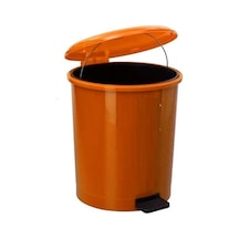 Safell Pedallı Çöp Kovası 40 Litre Turuncuiçinde İç Kovası Var.