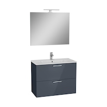 VitrA VitrA Mia 80 Cm Antrasit Çekmeceli Banyo Dolabı Takımı 75100 Antrasit