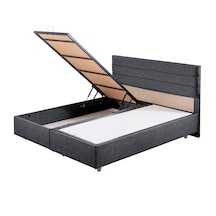 Sofia İkili Set, Sofia Çift Kişilik Baza Başlık Seti Antrasit 180 x 200 Sofia İkili Set, Sofia Çift Kişilik Baza Başlık Seti Antrasit 180 x 200