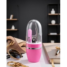 Pembe Manikür Seti Cımbız Tırnak Makası Makas Törpü