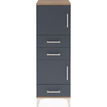 Arges Dolap 2 Raflı 3 Çekmeceli 2 Kapaklı 44x30x134 Çam-antrasit Çam