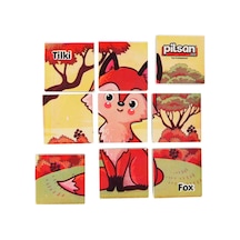 Pilsan Hayvan Serisi 9 Parça Puzzle Set 03-355-kızıl Tilki