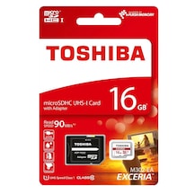 Toshiba Exceria M302-EA THN-M302R0160EA 16 GB MicroSDHC Class 10 Hafıza Kartı + Adaptör