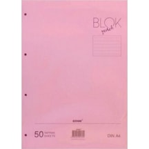 Pembe Kolej Yedek Çizgili 50 Yaprak 70 Gram A4