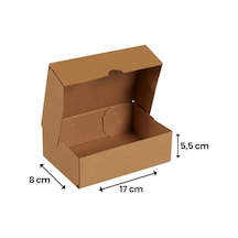 Packanya 17 x 8 x 5.5 - 200 Adet Kesimli Karton Kutu  -  Internet ve Kargo Kutusu