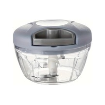 Awesomestore 500 Ml Mavi Sebze Doğrayıcı, Multifonksiyonel Sarımsak Ezici, El Tipi Kıyma Makinesi, Mutfak Gereci Mavi