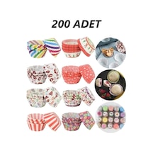 200 Adet Muffin Cupcake Kağıdı, Renkli Kağıt Muffin Kek Kalıbı Belirtilmemiş Çok Renkli Diğer