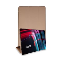 Newface Samsung Galaxy Uyumlu T870 Tab S7 11 Kılıf Tablet Smart Kılıf - Rose Gold Tablet Kılıfı