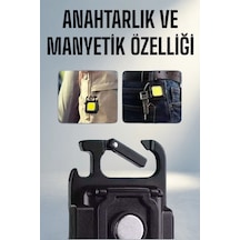 Çok Amaçlı Taşınabilir Mıknatıslı Led Fener 800 Lümen Açık Ahşap