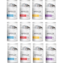 Molly 4 Çeşit Karma Kedi Konservesi 400 G X 12 Adet