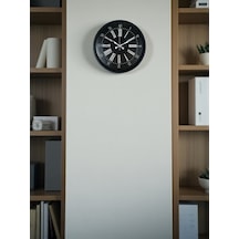 36 Cm Siyah Dekoratif Duvar Saati Diğer