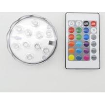 Pilli Uzaktan Kumandalı Rgb Su Geçirmez Led Nargile Işığı