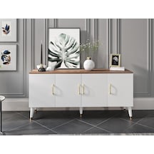 Kznhome Yağmur Çok Amaçlı Modern Konsol - Cevizbeyaz Tamamı 1. Kalite Mdf