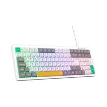 Pure Kablolu Oyuncu Klavyesi Rgb Aydınlatmalı Beyaz/gri