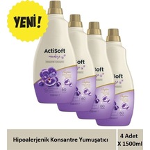 Menekşe Kokulu Hipoalerjenik Konsantre Yumuşatıcı 1500 Ml X 4 Adet 4'lü Set