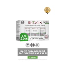 Bioxcin Klasik Yağlı Saçlar Için Şampuan 3x300 Ml - Genesis Saç Dökülmesi Şampuanı Yağlı Saçlar