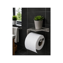 Buççin Online Mağaza 304 Paslanmaz Çelik Premium Raflı Tuvalet Kağıtlığı - Bth-014a Paslanmaz Çelik Inox Çok Renkli