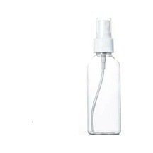 100ml Plastik Şeffaf Şişe Beyaz Sprey Başlık, 12 Adet, Dezenfektan Şişesi, Plastik Şişe, Medikal Şişe, Boş Şişe, Parmak Sprey Başlık, Spreyli Şişe Diğer