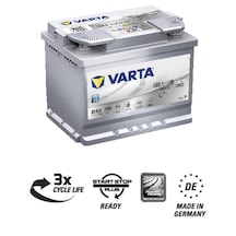 Varta D52 60 Ah Silver Dynamic Start-Stop Agm Akü- Q1-2022 / 366796135