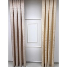 Nivemeshome Lina V-5206 Vizon 1/3 Pileli Fon Perde 70x260