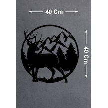 Avcı Geyik Ve Dağ Sticker - 4x4 Off Road Adventure Hunter Sticker - Araba Oto Karavan Cam Motosiklet Sticker - 02169 40x40 Cm