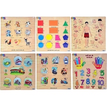 Cc Oyuncak Memo 32X32 Eğitici Şekiller - 6 Assorti