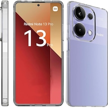 Xiaomi Redmi Note 13 Pro 4g Kılıf Kamera Korumalı Silikon Şeffaf Kapak