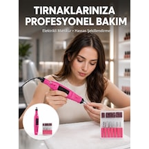 Elektrikli Profesyonel Manikür Pedikür Seti Değiştirilebilir Başlık Seçeneği Yeni Nesil - Lisinya