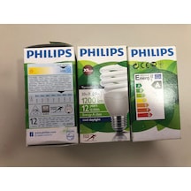 3 Adet Phılıps 20w 88w 1200 Lümen 6500 Kelvin Beyaz Tasarruflu Lamba Xs Small 12.000 Saat