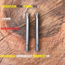Fivestar Yıldız Uç Bits Uç 75 Mm T30 Mıknatıslı Buldex Vida Ucu