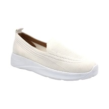 Beyaz Filinta Moda Poli Hafif Taban Dokuma Günlük Kadın Comfort Ayakkabı Beyaz Beyaz