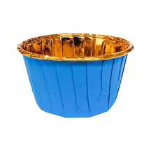Dolphin Muffin Kek Kapsüslü Mavi-Altın 25'li
