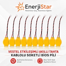 Vestel Etkileşimli Faz-1 Akıllı Tahta Cr2032 Kablolu Soketli Bios Pili 10'lu