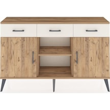 Arges Konsol 3 Raflı 3 Çekmeceli 3 Kapaklı 132x30x83 Çam-çam/aytaşı Çam/aytaşı